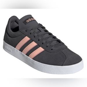 Adidas VL Court 2.0 in 'Grey Glow Pink' EUC